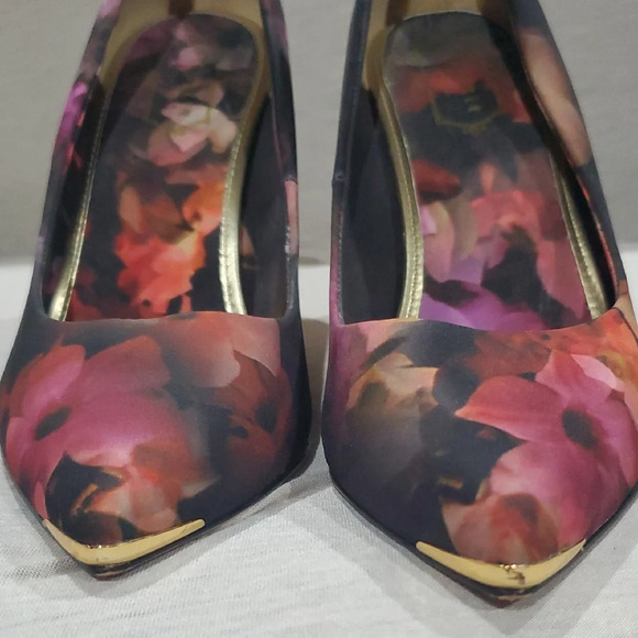 Ted Baker Multicolor Floral Heels - Picture 3 of 11